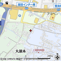 長野県飯田市大瀬木55周辺の地図