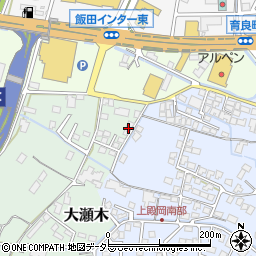 長野県飯田市大瀬木55周辺の地図