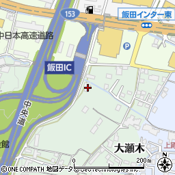 長野県飯田市大瀬木89周辺の地図