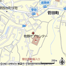 神奈川県横浜市神奈川区菅田町1503周辺の地図