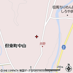 兵庫県豊岡市但東町中山450周辺の地図
