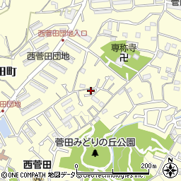 神奈川県横浜市神奈川区菅田町607周辺の地図