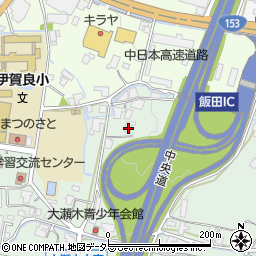 長野県飯田市大瀬木525周辺の地図
