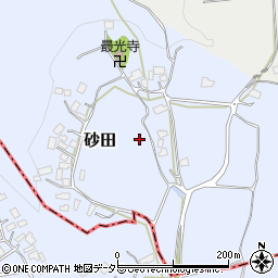 千葉県大網白里市砂田周辺の地図