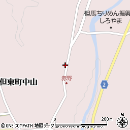兵庫県豊岡市但東町中山463周辺の地図