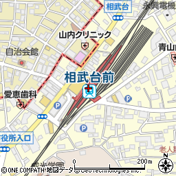 神奈川県座間市周辺の地図