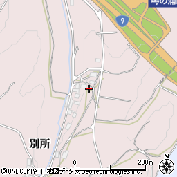 鳥取県東伯郡琴浦町別所394周辺の地図