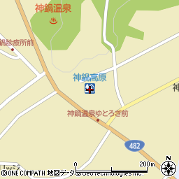 道の駅　神鍋高原周辺の地図