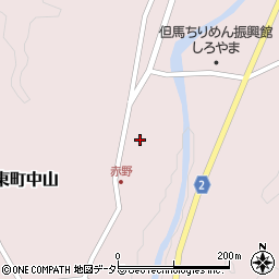 兵庫県豊岡市但東町中山447周辺の地図