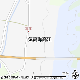 鳥取県鳥取市気高町高江周辺の地図