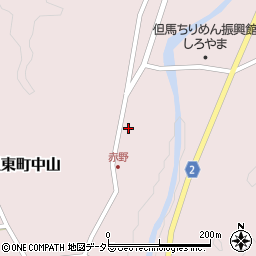 兵庫県豊岡市但東町中山448周辺の地図