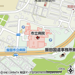八十二銀行飯田市立病院 ＡＴＭ周辺の地図