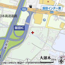 長野県飯田市大瀬木37周辺の地図