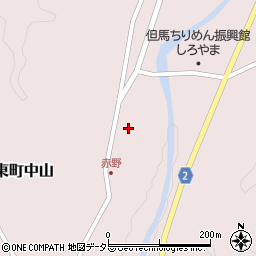 兵庫県豊岡市但東町中山447-4周辺の地図