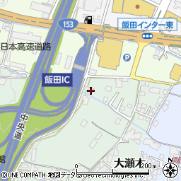 長野県飯田市大瀬木35周辺の地図
