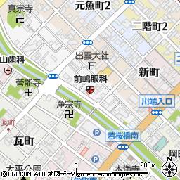 前嶋眼科医院周辺の地図