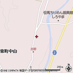 兵庫県豊岡市但東町中山449周辺の地図