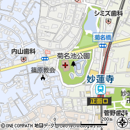 菊名池公園プール管理事務所周辺の地図