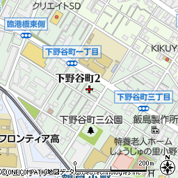 神奈川県横浜市鶴見区下野谷町周辺の地図