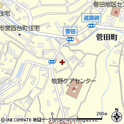 神奈川県横浜市神奈川区菅田町1509周辺の地図