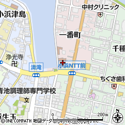 小浜郵便局周辺の地図