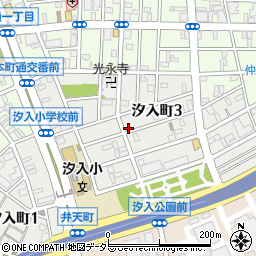 神奈川県横浜市鶴見区汐入町3丁目47-1周辺の地図