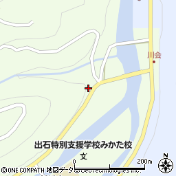 兵庫県美方郡香美町村岡区川会周辺の地図
