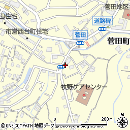 神奈川県横浜市神奈川区菅田町1508周辺の地図