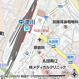 トヨタレンタリース岐阜中津川駅前店周辺の地図