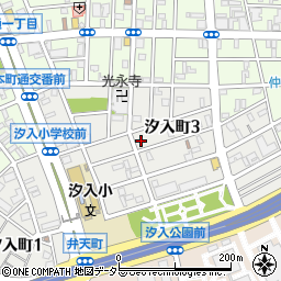 神奈川県横浜市鶴見区汐入町3丁目47-48周辺の地図