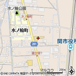 トヨタカローラネッツ岐阜　カローラ関店周辺の地図
