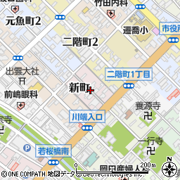 鳥取県鳥取市新町周辺の地図