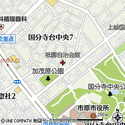 祇園自治会館周辺の地図