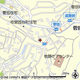 神奈川県横浜市神奈川区菅田町1072周辺の地図