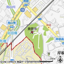 神奈川県横浜市港北区岸根町614周辺の地図