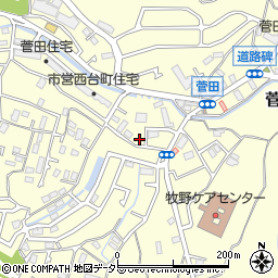 神奈川県横浜市神奈川区菅田町1074周辺の地図