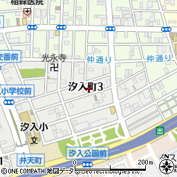 神奈川県横浜市鶴見区汐入町3丁目47-17周辺の地図