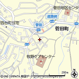 神奈川県横浜市神奈川区菅田町1512周辺の地図