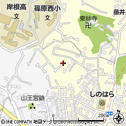 神奈川県横浜市港北区篠原町周辺の地図