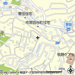 神奈川県横浜市神奈川区菅田町1016周辺の地図