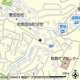 神奈川県横浜市神奈川区菅田町1077周辺の地図