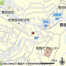 神奈川県横浜市神奈川区菅田町1073周辺の地図