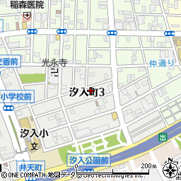 神奈川県横浜市鶴見区汐入町3丁目47-9周辺の地図