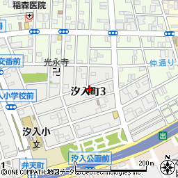 神奈川県横浜市鶴見区汐入町3丁目47周辺の地図