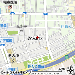 神奈川県横浜市鶴見区汐入町3丁目47-31周辺の地図