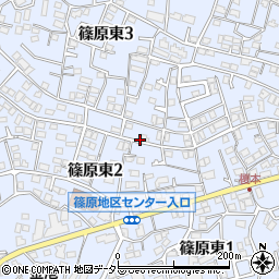 神奈川県横浜市港北区篠原東周辺の地図