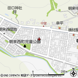 京都府舞鶴市朝来西町周辺の地図