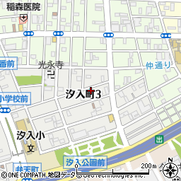 神奈川県横浜市鶴見区汐入町3丁目47-32周辺の地図