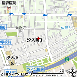 神奈川県横浜市鶴見区汐入町3丁目47-33周辺の地図