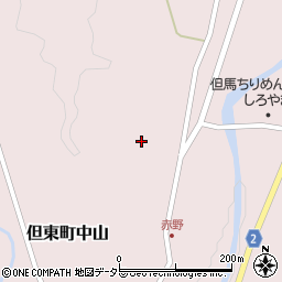 兵庫県豊岡市但東町中山485周辺の地図